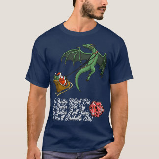 Jingle Santa Funny Dungeons and Dragons T Shirt