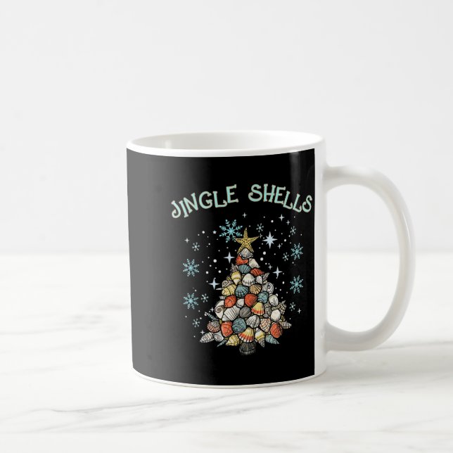 Jingle Shells Christmas Tree Snowflakes Celebratio Kaffemugg (Höger)
