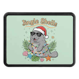 Jingle Shells Tropical Santa Manatee Christmas Dragkroksskydd