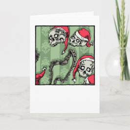 Jingle Skulls - Blank Insida Pop Goth Helgkort