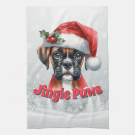Jingle Tassar och Boxer Hund Joy Kökshandduk