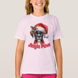 Jingle Tassar och Boxer Hund Joy T Shirt