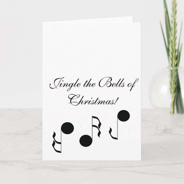Jingle the Bells of Christmas Holiday Joy Kort (Framsida)