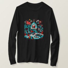 Jingle till Santa's Hi-Tech Julafton Workshop Wond T Shirt
