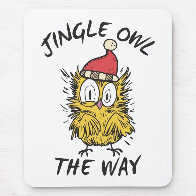 Jingle Uggla, vägen till Funny Santa Uggla Musmatta (Framsidan)