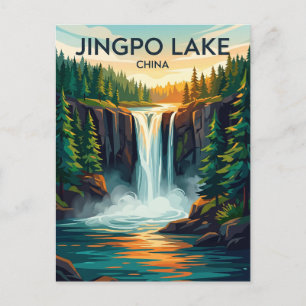 Jingpo sjö nationalpark Kina Vykort