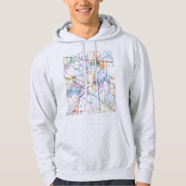 Jingzhou China City Map Hoodie