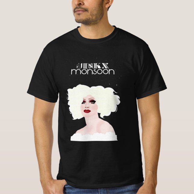Jinkx monson, svart och vitt t shirt (Framsida)