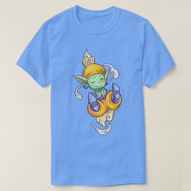 Jinn Secret of Mana Seiken Densetsu T Shirt (Design framsida)