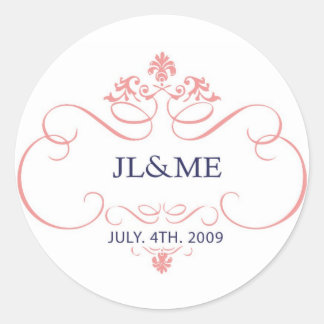 Jinnie och Mags Logotyp Sticker Runt Klistermärke