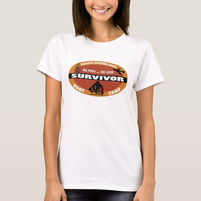 Jins Bootcamps Survivor Logotyp Tee Shirt (Framsida)