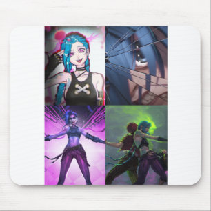 Jinx Arcane anime mousepad Musmatta