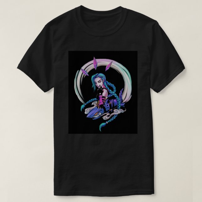 Jinx Arcane Pop  Poster.png T Shirt (Design framsida)