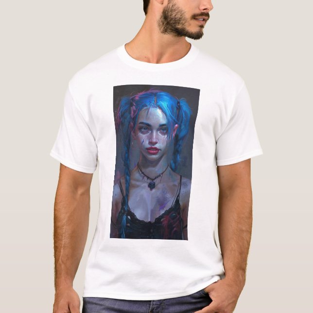 Jinx från Arcane Explosive T-Shirt (Framsida)