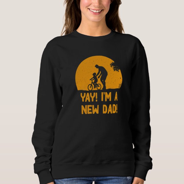 Jippie jag är en ny pappa fars dag graviditetsanno t shirt (Framsida)