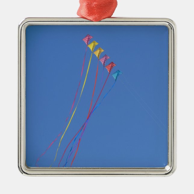 Jippodrakeflyg i himmlen julgransprydnad metall (Framsidan)