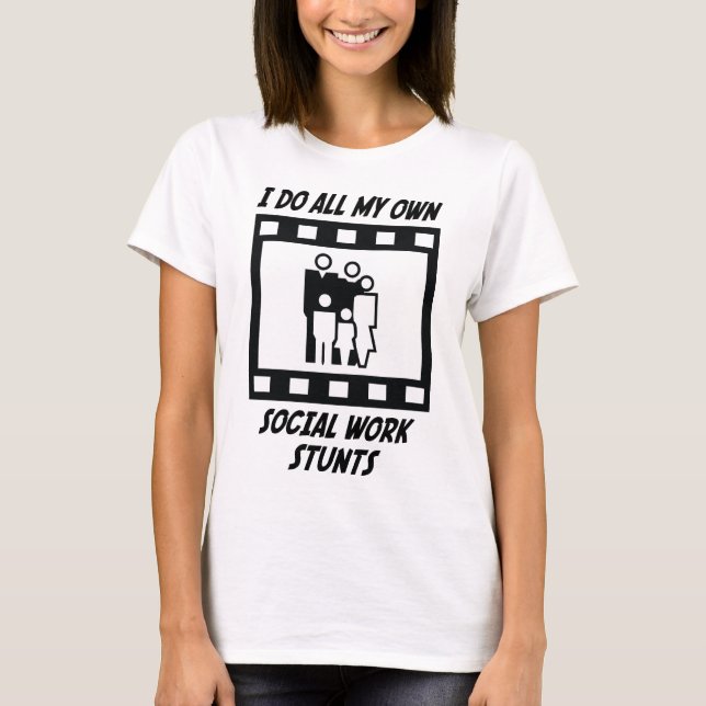 Jippon för socialt arbete tee shirt (Framsida)