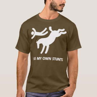Jippon - rolig sparka bakut häst t shirt