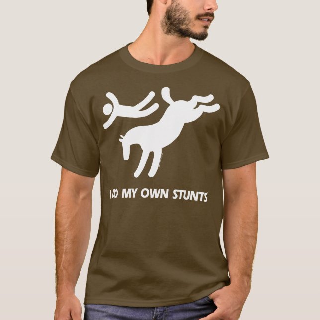 Jippon - rolig sparka bakut häst t shirt (Framsida)