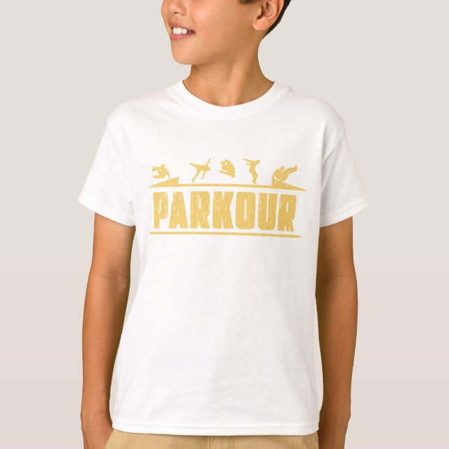 Jippot för Parkour frigör det förrymda T-shirt (Framsida)