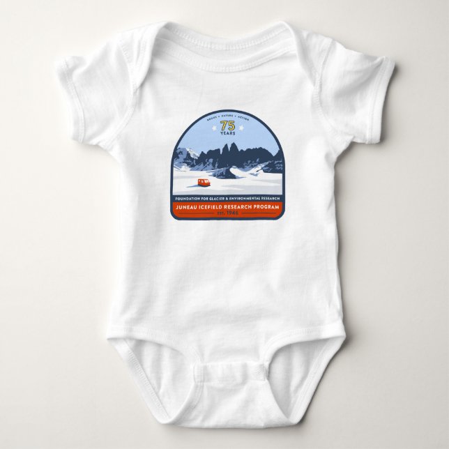 JIRP 75:e-årsdagen Baby Bodykostym T Shirt (Framsida)