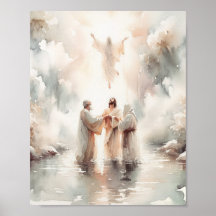 Jisses, digital utskrift, Watercolor Jesus