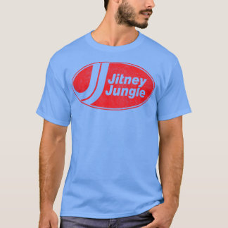 Jitney Jungle-Vintagens utmattade design T Shirt