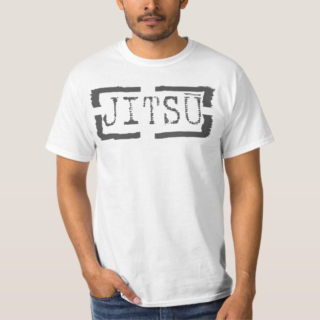 Jitsu frimärke - brasiliansk Jiu Jitsu T-tröja Tee Shirt (Framsida)