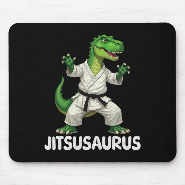 Jitsusaurus Dinosaur Karate Kampsport Kul Entusias Musmatta (Framsidan)