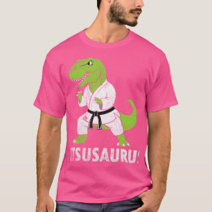 Jitsusaurus Funny Bjj Brazilian Jiu Jitsu Trex Kid T Shirt