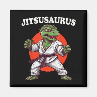 Jitsusaurus Rolig Jiu Jitsu Trex MMA Brasiliansk Magnet