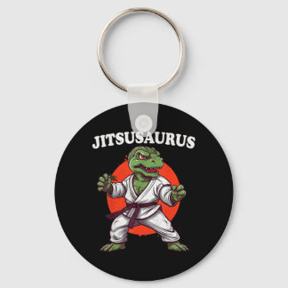 Jitsusaurus Rolig Jiu Jitsu Trex MMA Brasiliansk Nyckelring