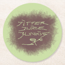 Jitter Juice Junkie - kaffekonst på grönt.