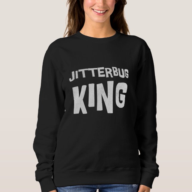 Jitterbug dans kung swing dans Lindy skutt dans T Shirt (Framsida)