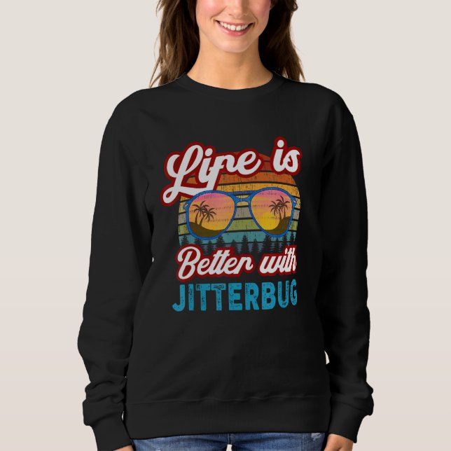 Jitterbug-dansare med Jitterbug T Shirt (Framsida)