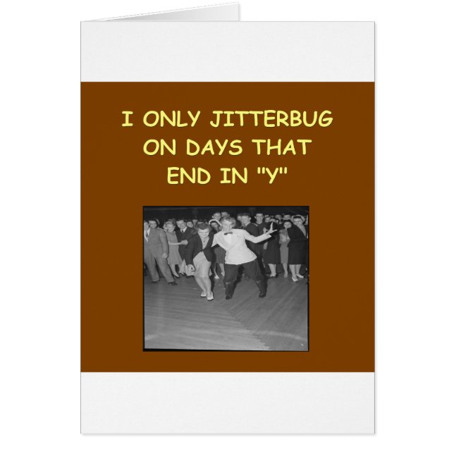 jitterbug hälsningskort (Framsidan)