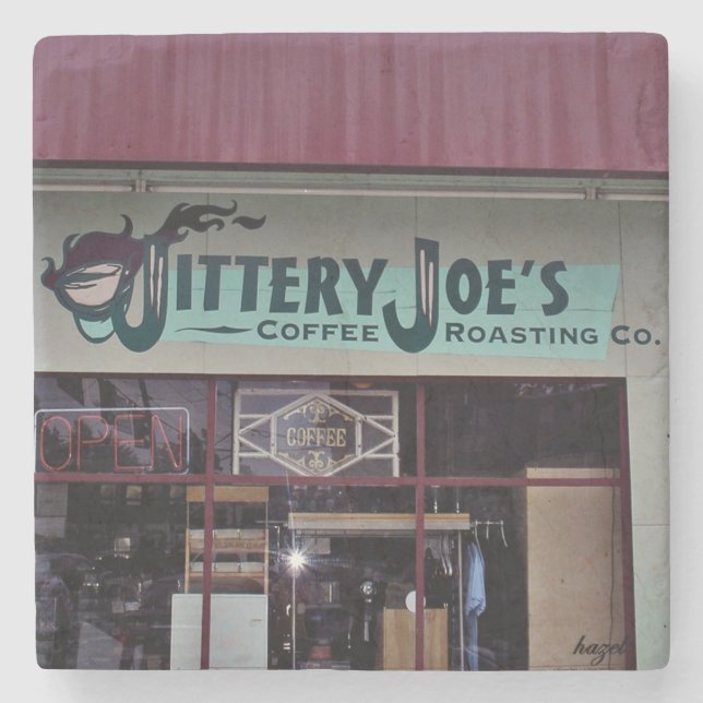 Jittery Joe's, Aten, Georgia, Marble Underläggs Underlägg Sten (Framsidan)