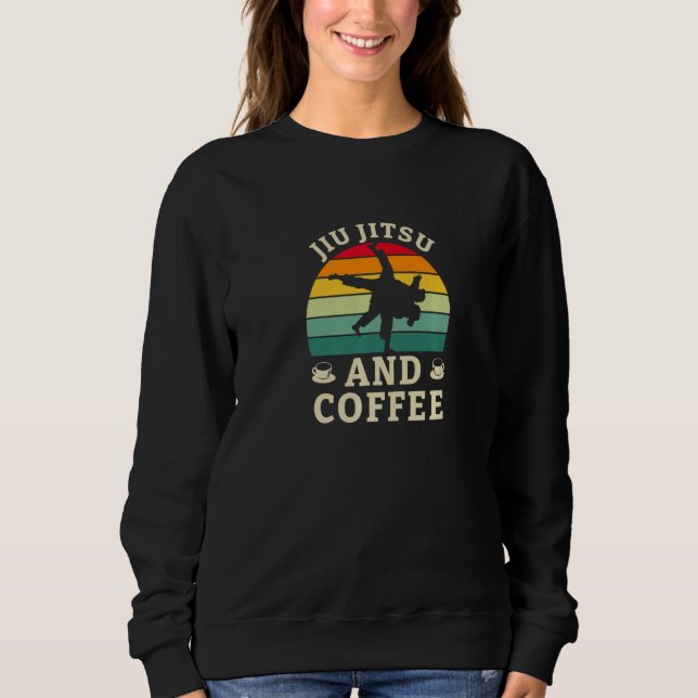 Jiu Jitsu And Coffee Brazilian Jiu Jitsu BJJ MMA P T Shirt (Framsida)