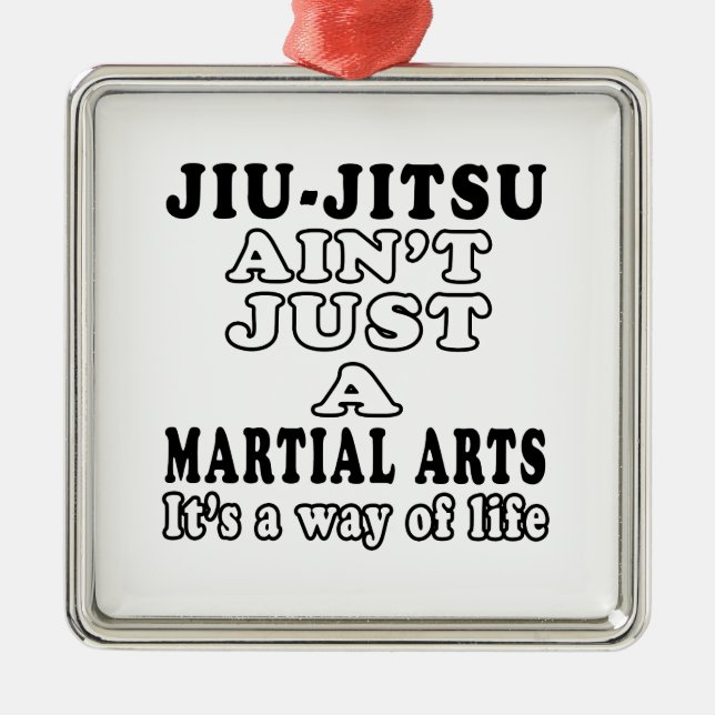 Jiu-Jitsu är inte precis kampsportar Julgransprydnad Metall (Framsidan)