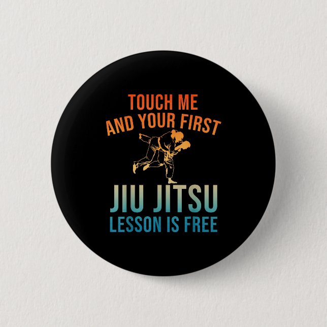 Jiu Jitsu Art For Men Women Brazilian Jujitsu Bjj  Knapp (Framsida)