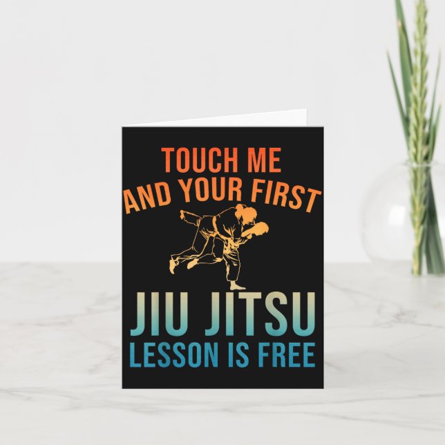 Jiu Jitsu Art For Men Women Brazilian Jujitsu Bjj  Kort (Framsida)