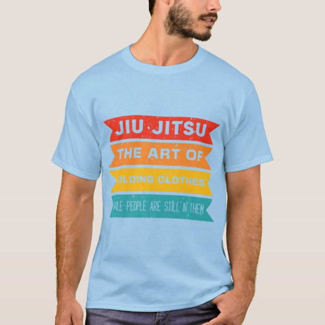 Jiu Jitsu Art of Folding Clothes Jujitsu T Shirt (Framsida)