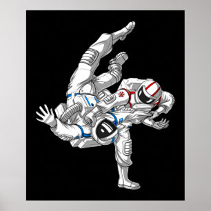 Jiu-Jitsu Astronauts Poster