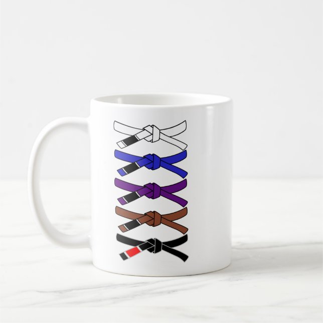 Jiu Jitsu Bälte Kaffemugg (Vänster)