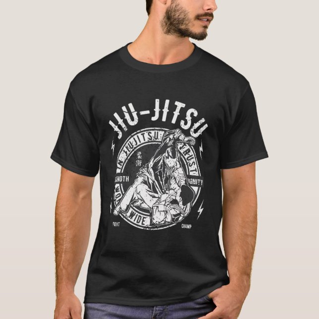 Jiu-Jitsu Bära Bjj Brazilian Jiu Jitsu T Shirt (Framsida)