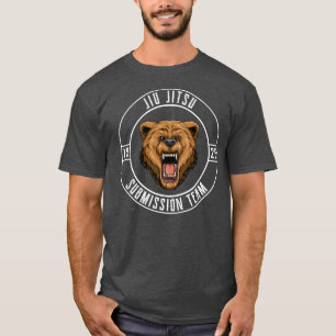 Jiu Jitsu Bear Brazilian Jiu Jitsu BJJ och T Shirt
