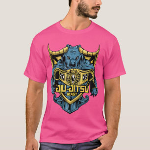 Jiu-Jitsu Beast Bjj Mma Bull Mma Gracie Muay Thai T Shirt