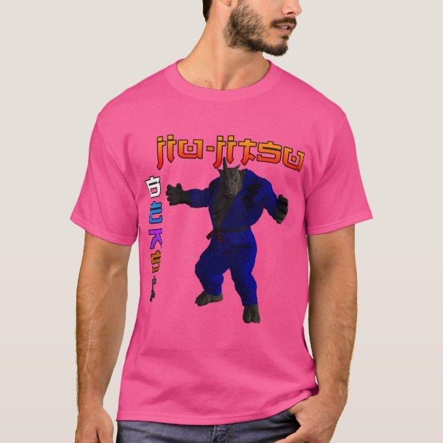 Jiu-Jitsu Beast Rhino T Shirt (Framsida)