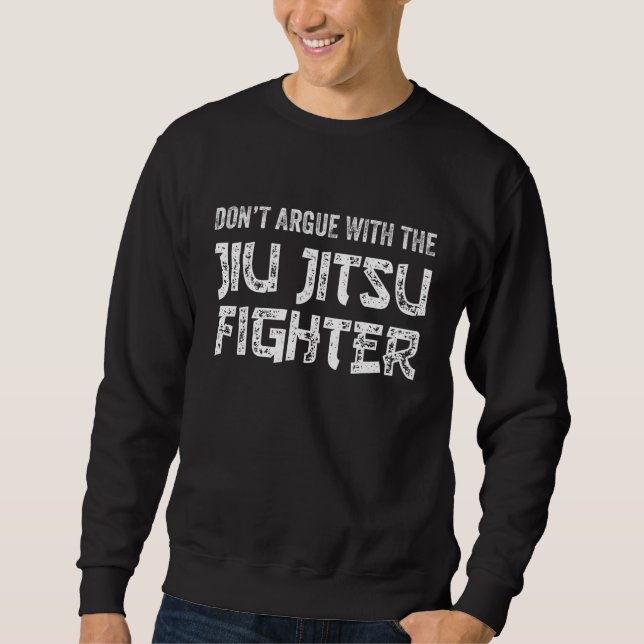 Jiu Jitsu Bjj Martial Arts Practitioner 10 Lång Ärmad Tröja (Framsida)