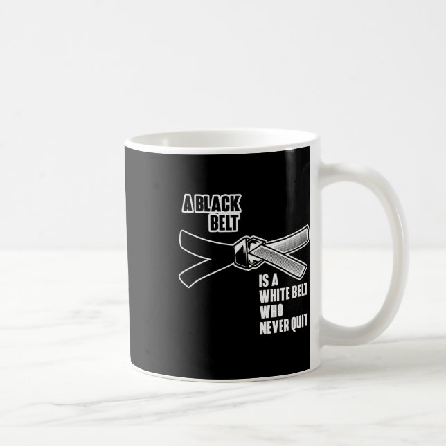 Jiu Jitsu Black Bälte Mma Karate Brazilian Bjj Tra Kaffemugg (Höger)